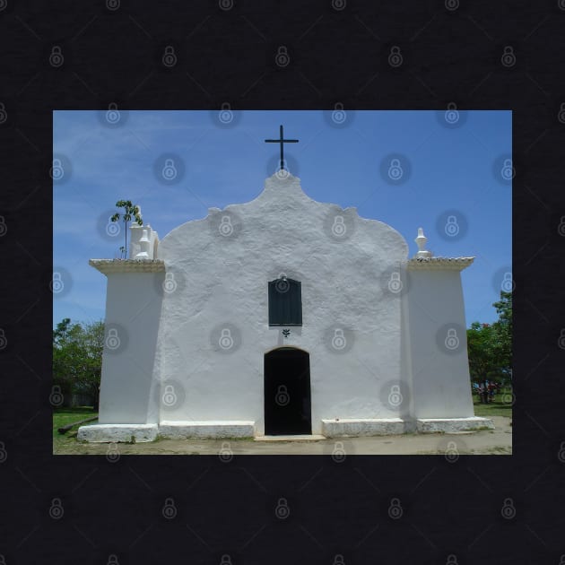 Facade of the Chapel of Saint John Batist Porto Seguro Brazil by Marccelus